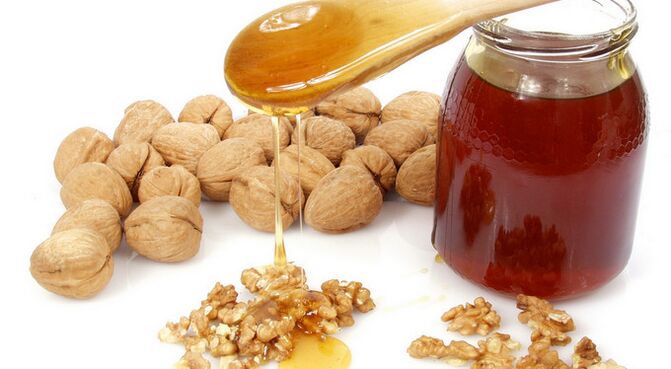 орехи и мед за повишаване на потентността